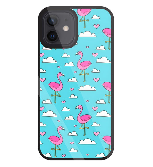 Flymingo Glass Case For Apple iPhone 12