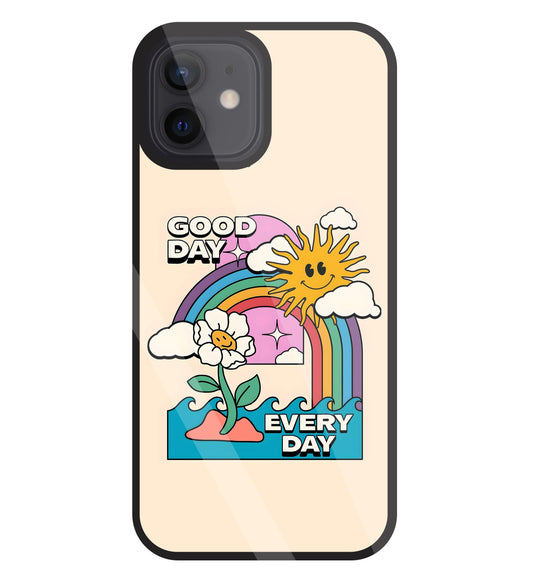 Good Day Every Day Glass Case For Apple iPhone 12