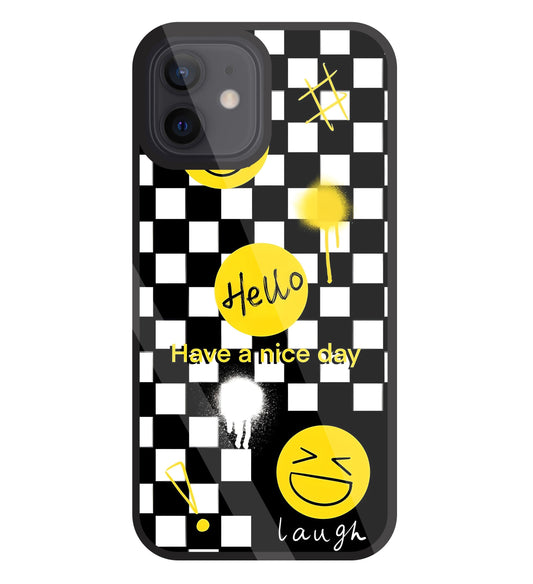 Have A Nice Day Glass Case For Apple iPhone 12