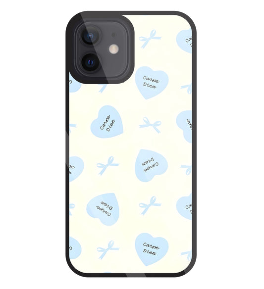Heart Carpe Diem Glass Case For Apple iPhone 12
