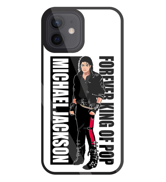 Michael Jackson King Of Pop Glass Case For Apple iPhone 12
