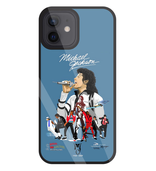 Michael Jackson Mashup Glass Case For Apple iPhone 12