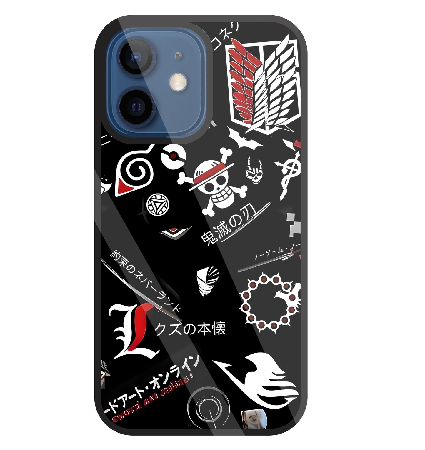 Anime Mashup  Glass Case For Apple iPhone 12 Mini