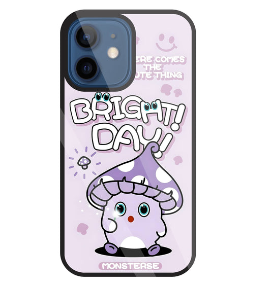 Bright Day Purple Monster Glass Case For Apple iPhone 12 Mini