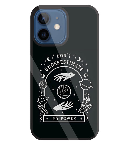 Don't Underestimate My Power Glass Case For Apple iPhone 12 Mini