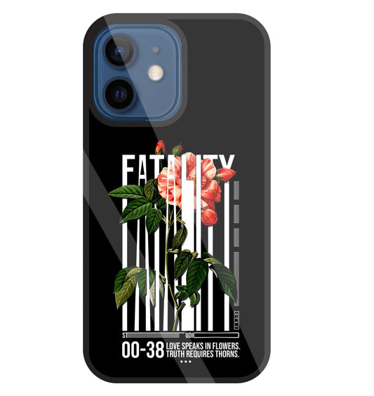 Fatality Flower Glass Case For Apple iPhone 12 Mini