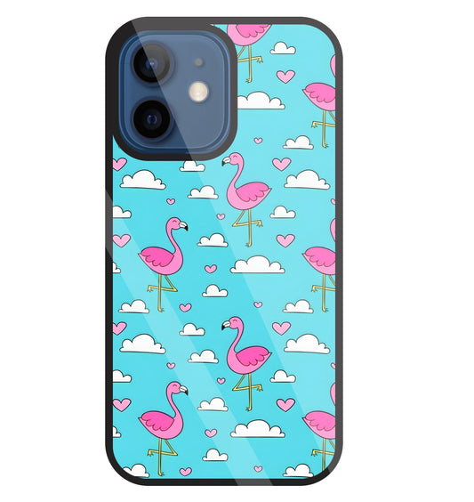 Flymingo Glass Case For Apple iPhone 12 Mini