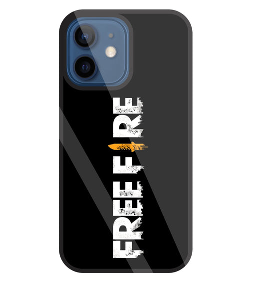Free Fire Glass Case For Apple iPhone 12 Mini