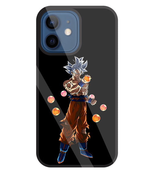 Goku With Dragon Balls Glass Case For Apple iPhone 12 Mini