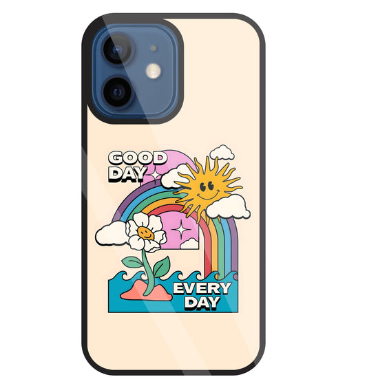 Good Day Every Day Glass Case For Apple iPhone 12 Mini