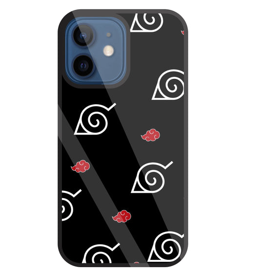 Itachi sharigan Sign Glass Case For Apple iPhone 12 Mini