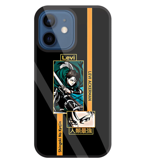 Levi Anime Glass Case For Apple iPhone 12 Mini