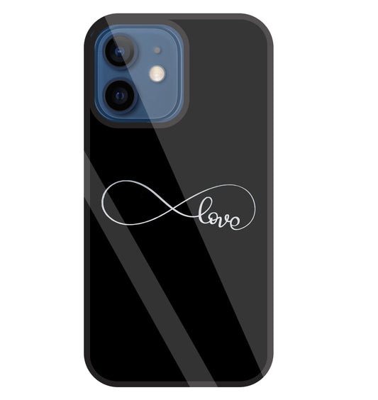 Love Symbol Glass Case For Apple iPhone 12 Mini