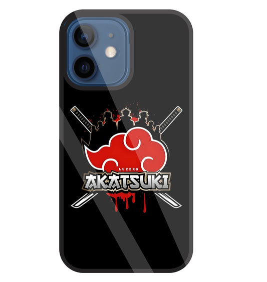 Naruto - Akatsuki Glass Case For Apple iPhone 12 Mini