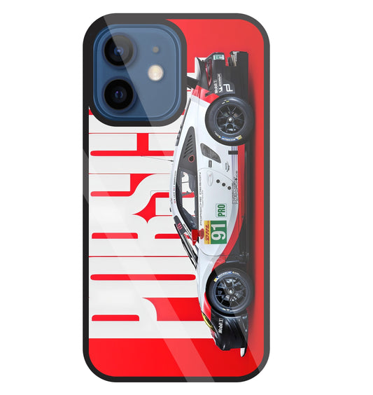 Porschse Glass Case For Apple iPhone 12 Mini