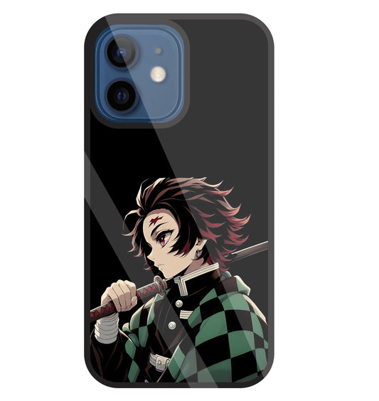 Tanjiro Kamado Glass Case For Apple iPhone 12 Mini
