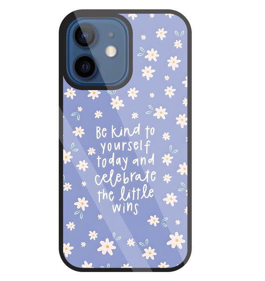 The Little Wine Flower Glass Case For Apple iPhone 12 Mini