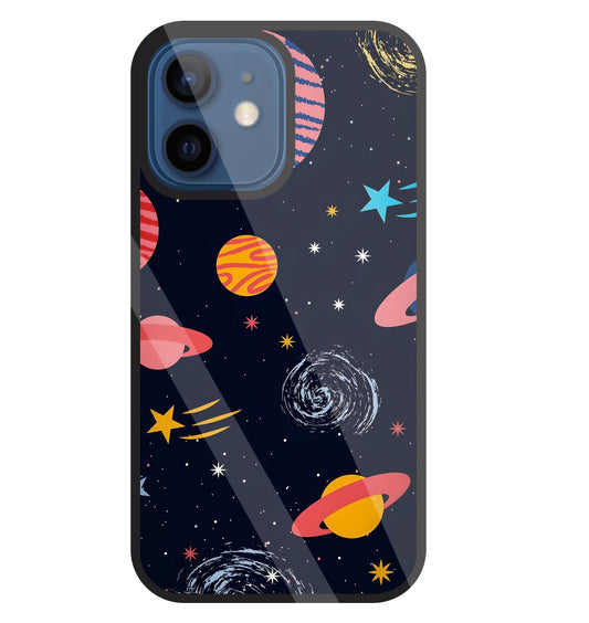 Universe In Space Glass Case For Apple iPhone 12 Mini