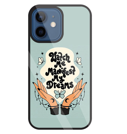 Watch Me Dream Glass Case For Apple iPhone 12 Mini