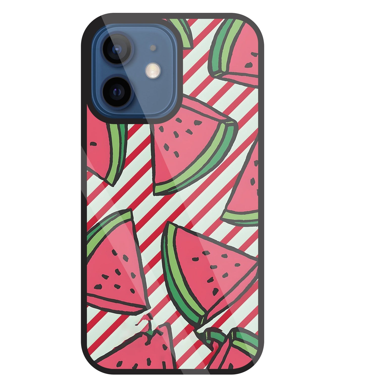 Watermelon Glass Case For Apple iPhone 12 Mini