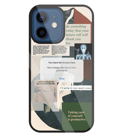 Yourself To Grow Glass Case For Apple iPhone 12 Mini
