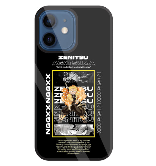 Zenitsu Anime Glass Case For Apple iPhone 12 Mini