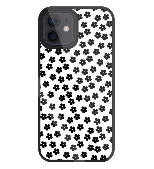 Multiple Daisy flowers Glass Case For Apple iPhone 12