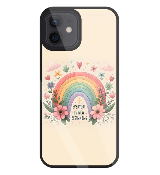 New Beginning Glass Case For Apple iPhone 12