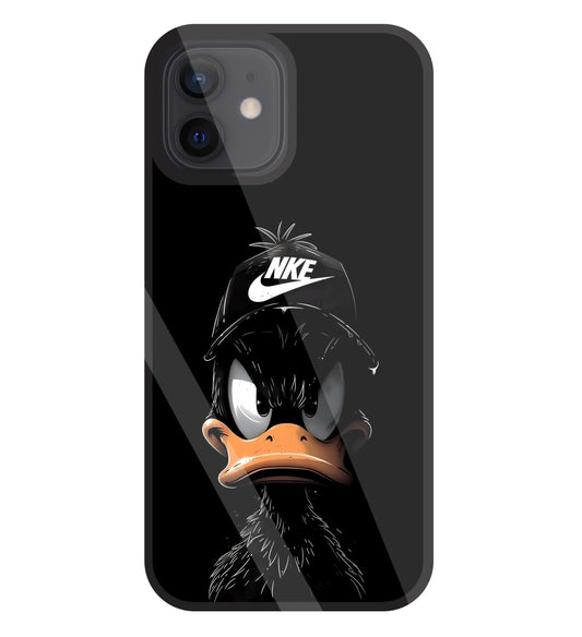 Nike Toon Duck Glass Case For Apple iPhone 12