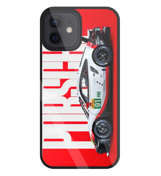 Porschse Glass Case For Apple iPhone 12