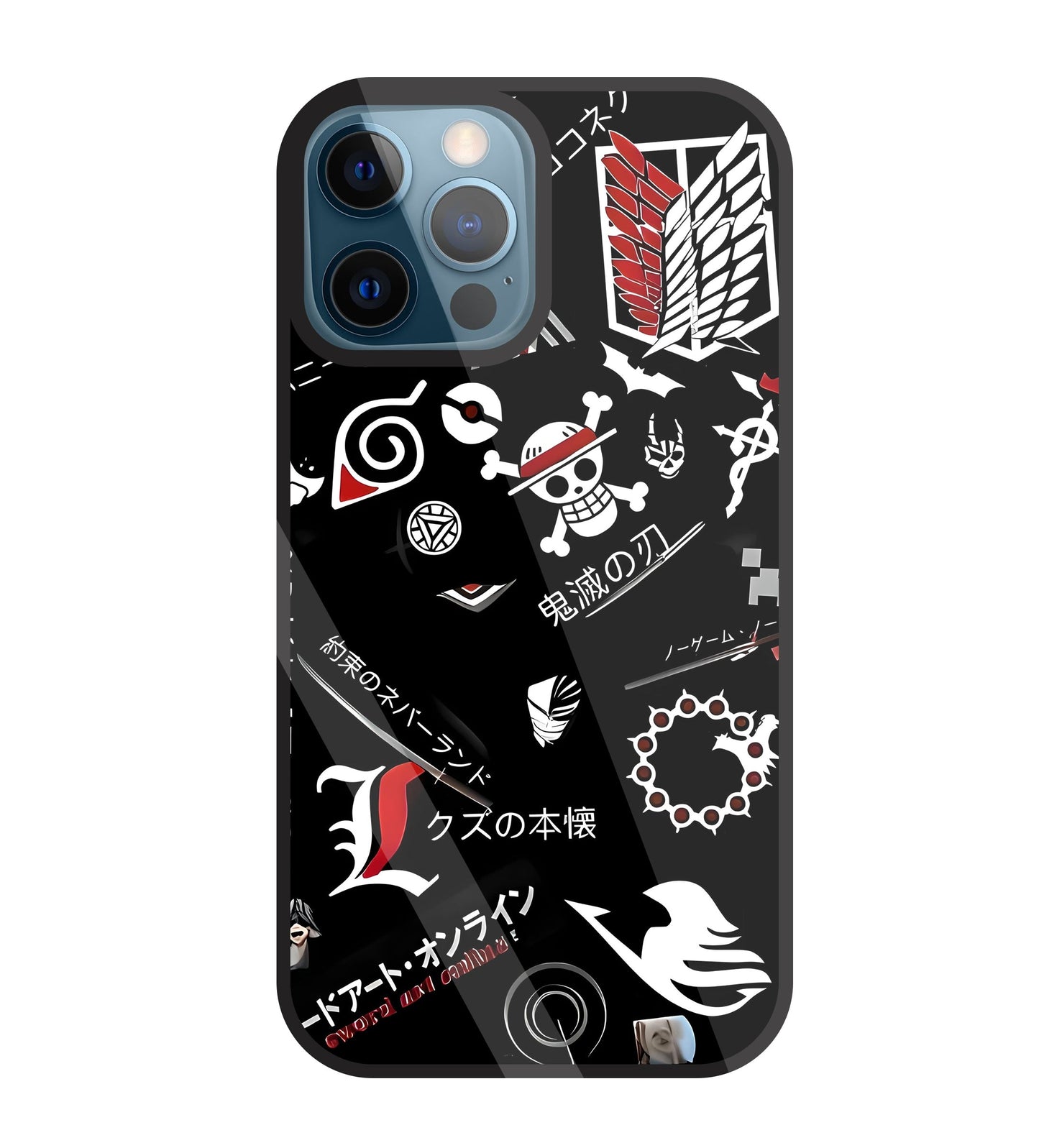 Anime Mashup  Glass Case For Apple iPhone 12 Pro