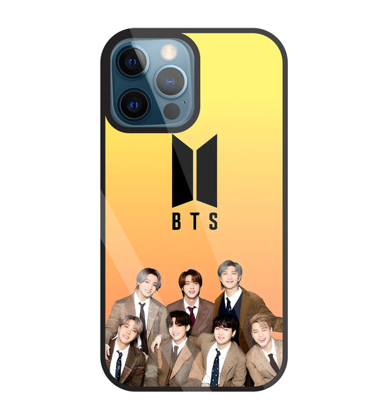 BTS Crew Glass Case For Apple iPhone 12 Pro