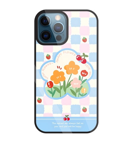 Cherry Blossom Glass Case For Apple iPhone 12 Pro