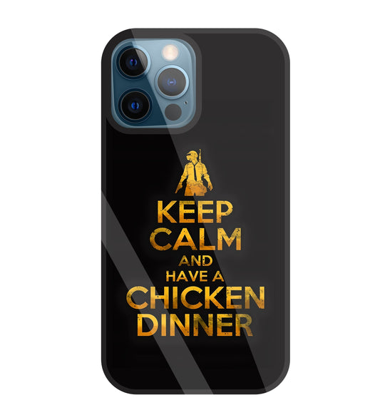 Chicken Dinner Glass Case For Apple iPhone 12 Pro