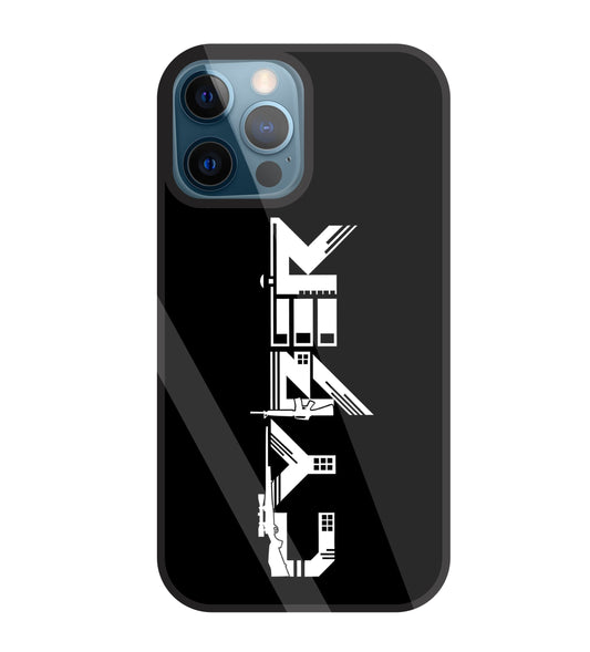 Cyber Gun Glass Case For Apple iPhone 12 Pro
