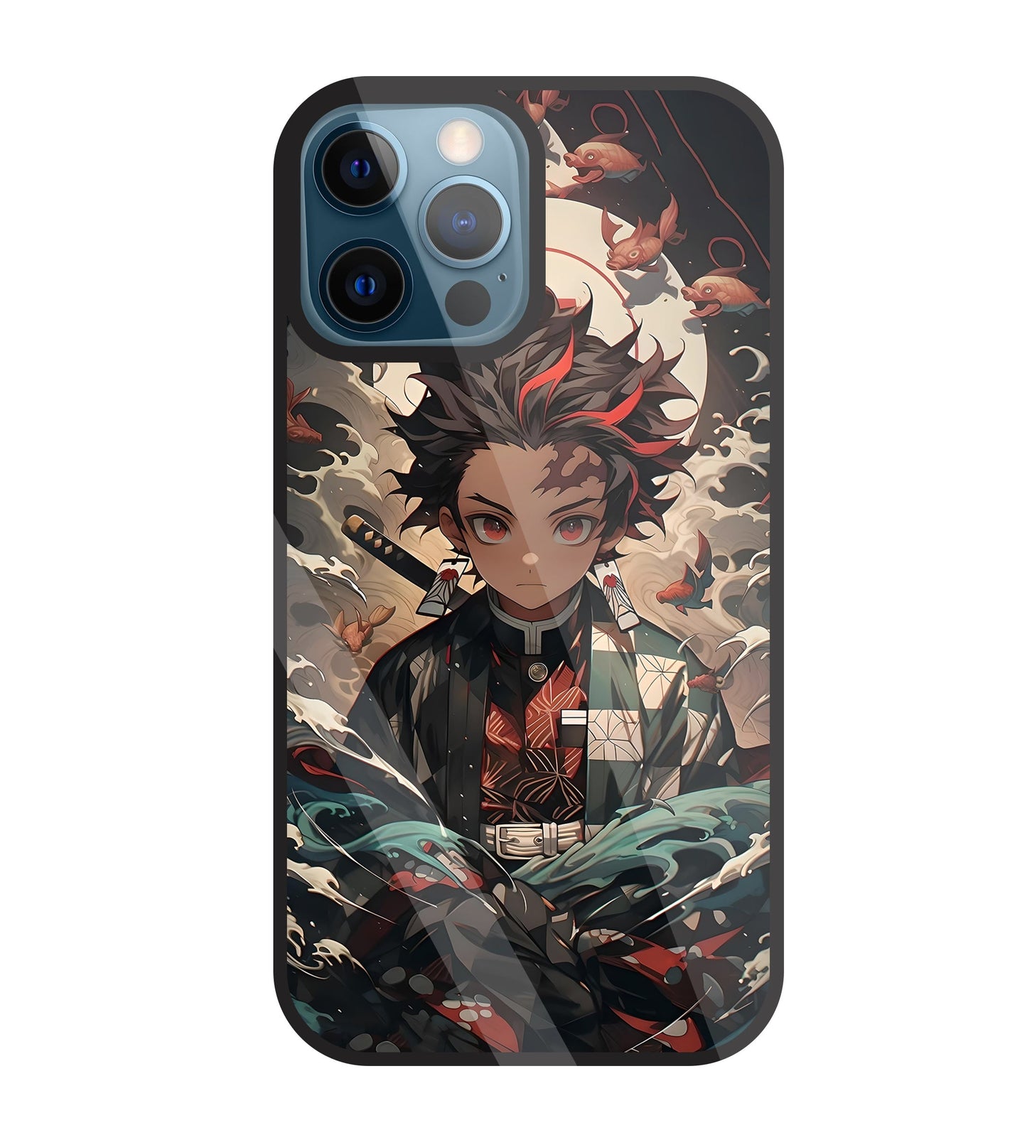 Demon Slayer Glass Case For Apple iPhone 12 Pro