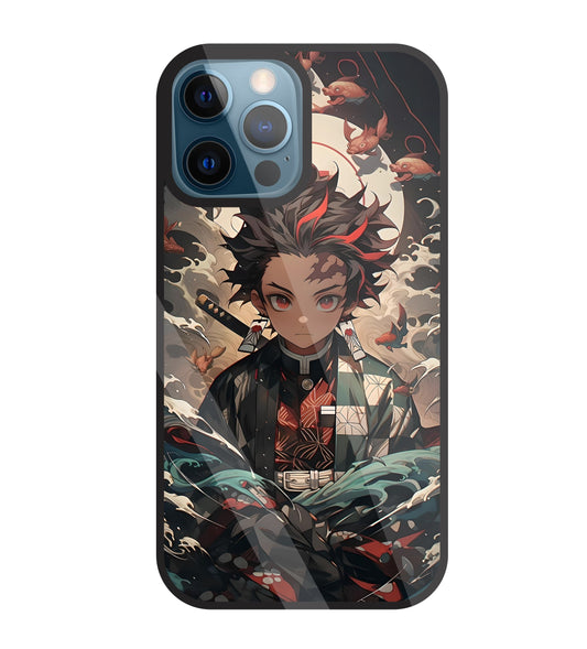 Demon Slayer Glass Case For Apple iPhone 12 Pro