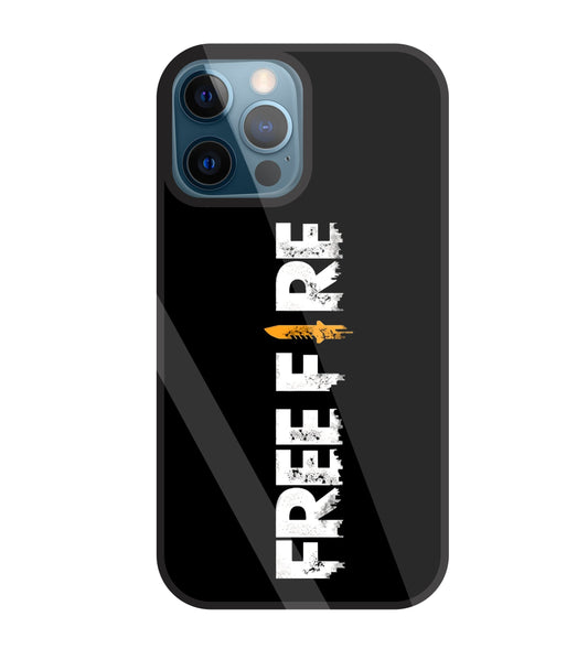 Free Fire Glass Case For Apple iPhone 12 Pro
