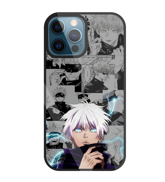 Gojo with bolt Glass Case For Apple iPhone 12 Pro