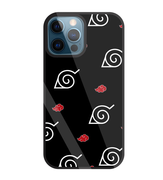 Itachi sharigan Sign Glass Case For Apple iPhone 12 Pro
