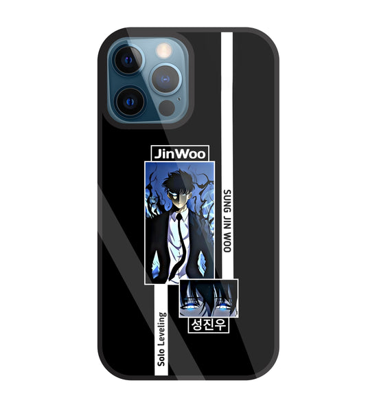 Jin Woo Sung Anime Glass Case For Apple iPhone 12 Pro