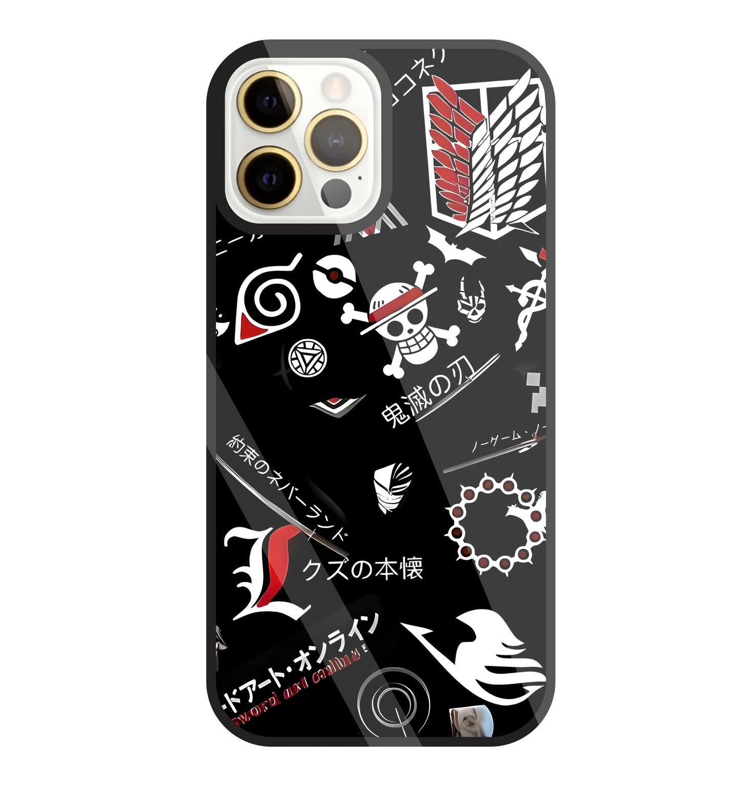 Anime Mashup  Glass Case For Apple iPhone 12 Pro Max