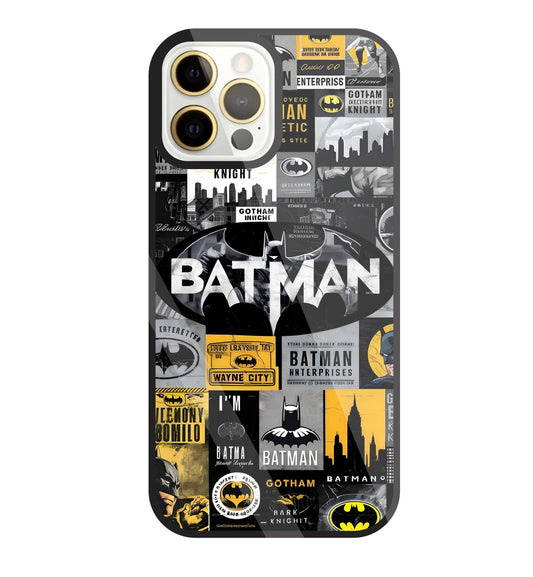 Batman Mashup Glass Case For Apple iPhone 12 Pro Max