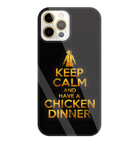 Chicken Dinner Glass Case For Apple iPhone 12 Pro Max