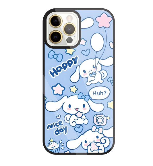 Cute Puppy Girl Glass Case For Apple iPhone 12 Pro Max