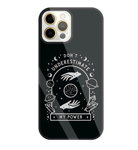 Don't Underestimate My Power Glass Case For Apple iPhone 12 Pro Max
