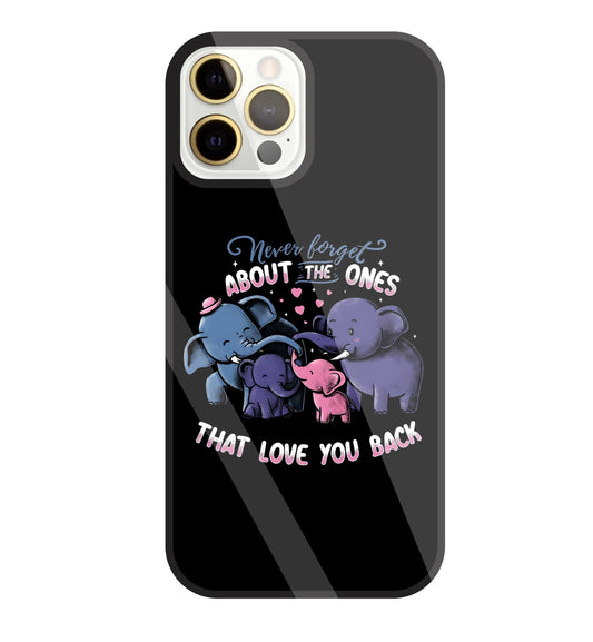 Elephant Family Glass Case For Apple iPhone 12 Pro Max