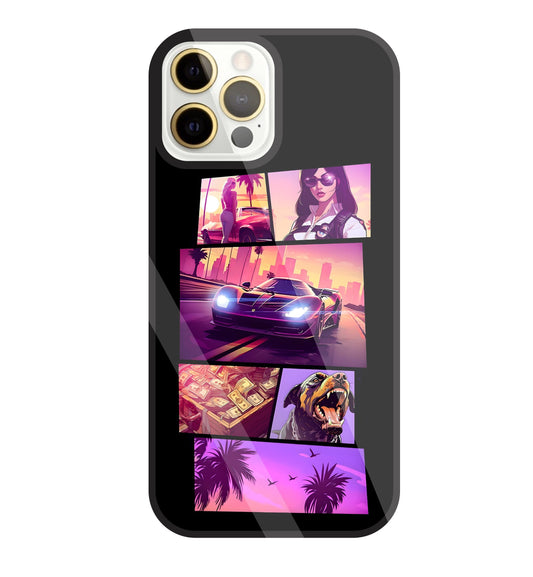 GTA 6 Glass Case For Apple iPhone 12 Pro Max