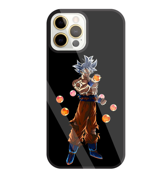Goku With Dragon Balls Glass Case For Apple iPhone 12 Pro Max