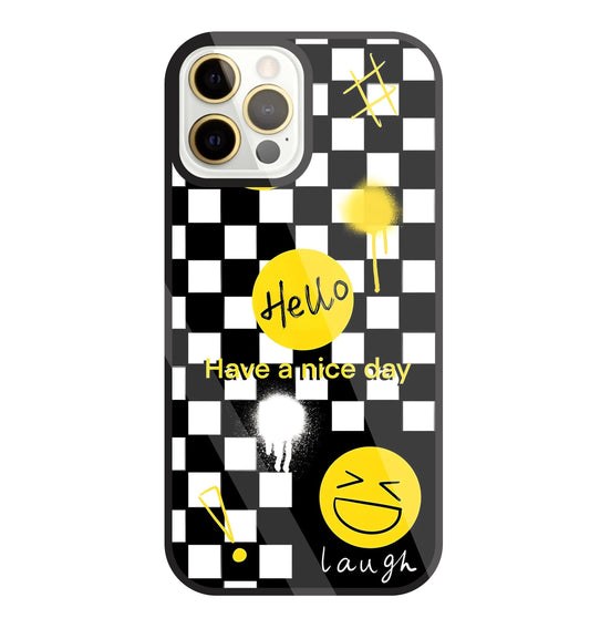Have A Nice Day Glass Case For Apple iPhone 12 Pro Max